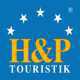 Blaues Logo der Firma H&P