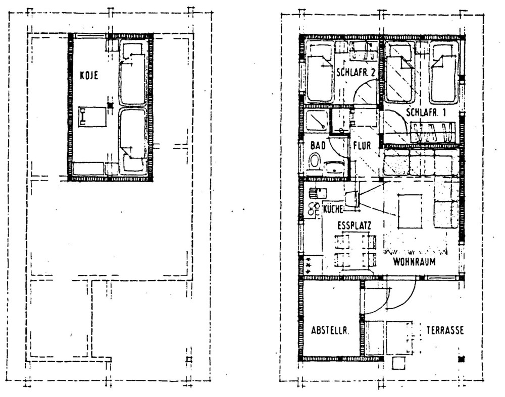 Grundriss eines Hauses "Mohikaner"