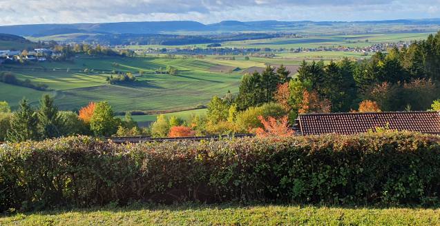Panorame über die Hochebene der Baar